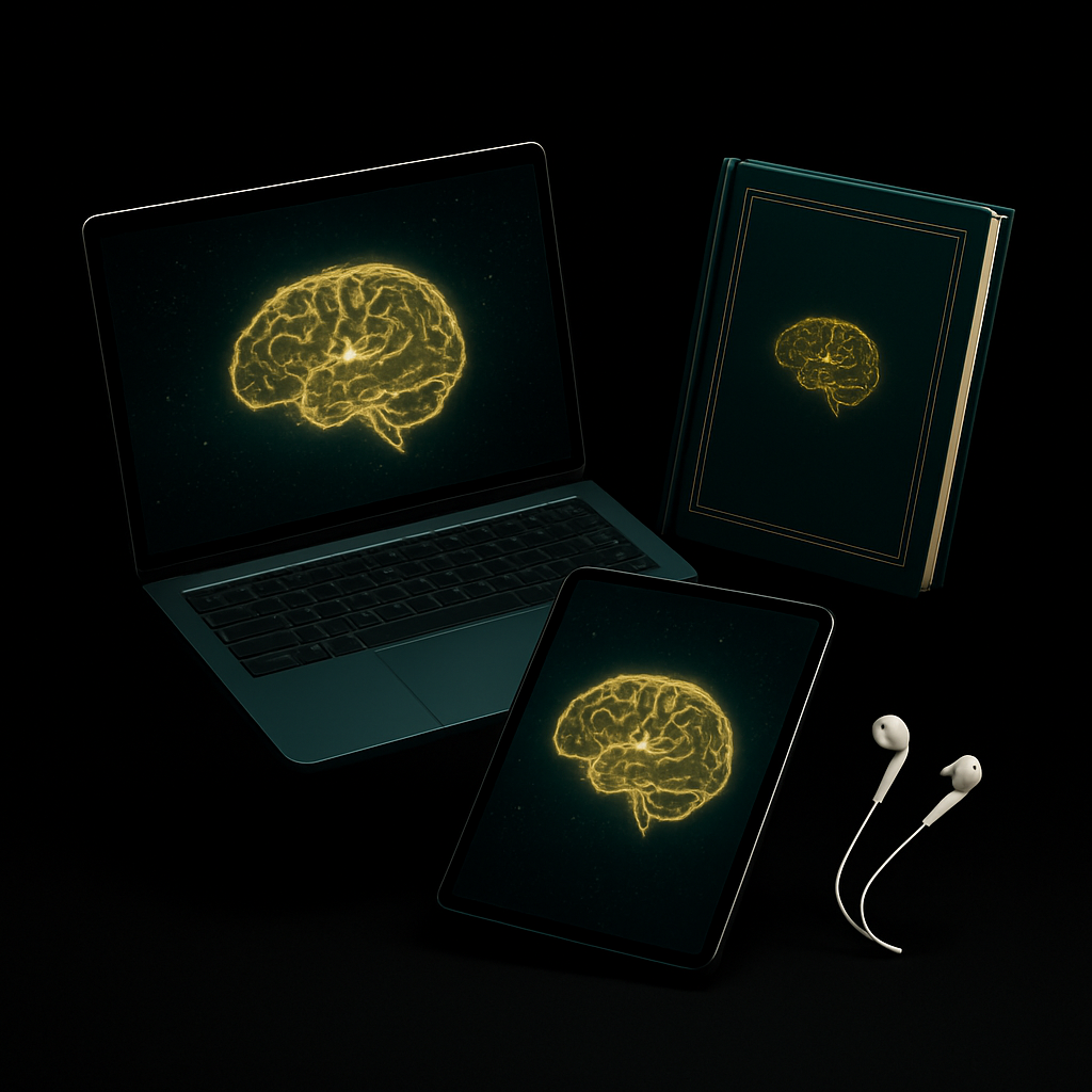 The Manifest Tomorrow platform — interactive transformation manual, Tomorrow™ AI companion, and private member portal